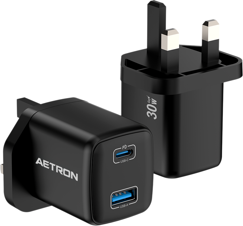 AETRON 30W GaN charger detail